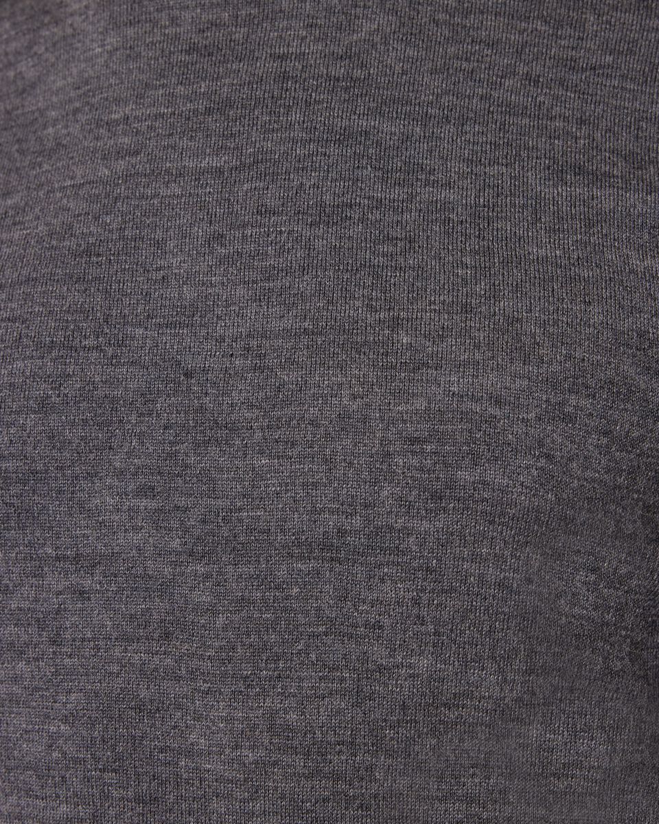 Merino Wool Roll Neck, Charcoal, hi-res